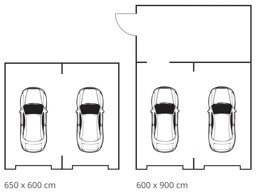 Grundriss Doppelgarage